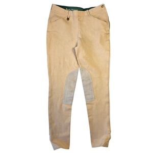 Royal Highness Tan Breeches Riding Pants Equestrian Suede 30L Horse Back Outdoor